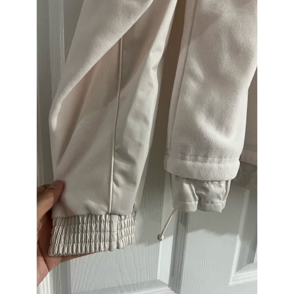Athleta white cream jacket size medium soft jacket with pockets - Picture 12 of 14